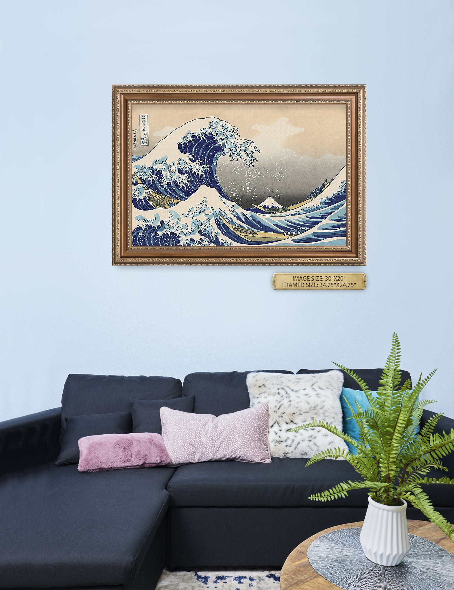 The Great Wave off Kanagawa(Triptych). - Image 108