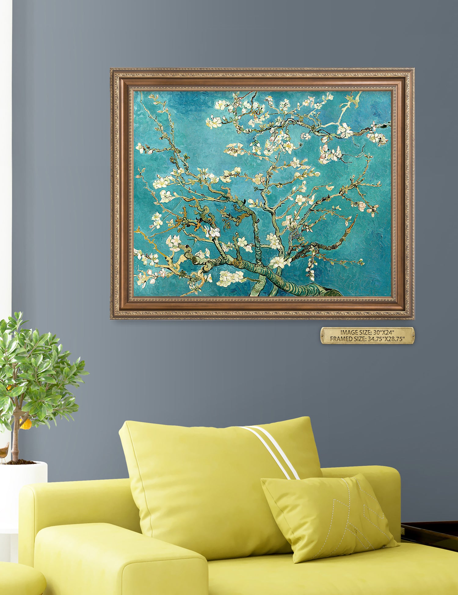 Blossoming Almond Tree by Vincent Van Gogh. - Image 105