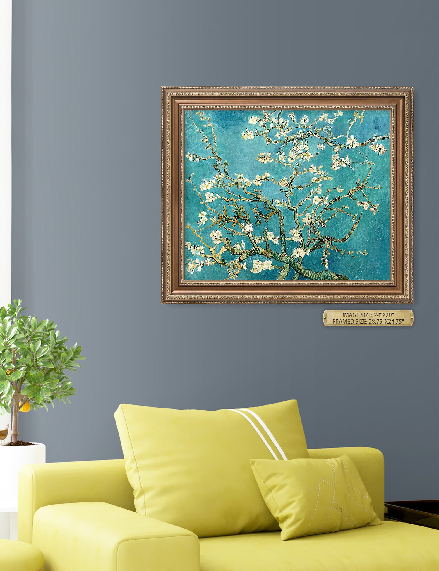 Blossoming Almond Tree by Vincent Van Gogh. - Image 63