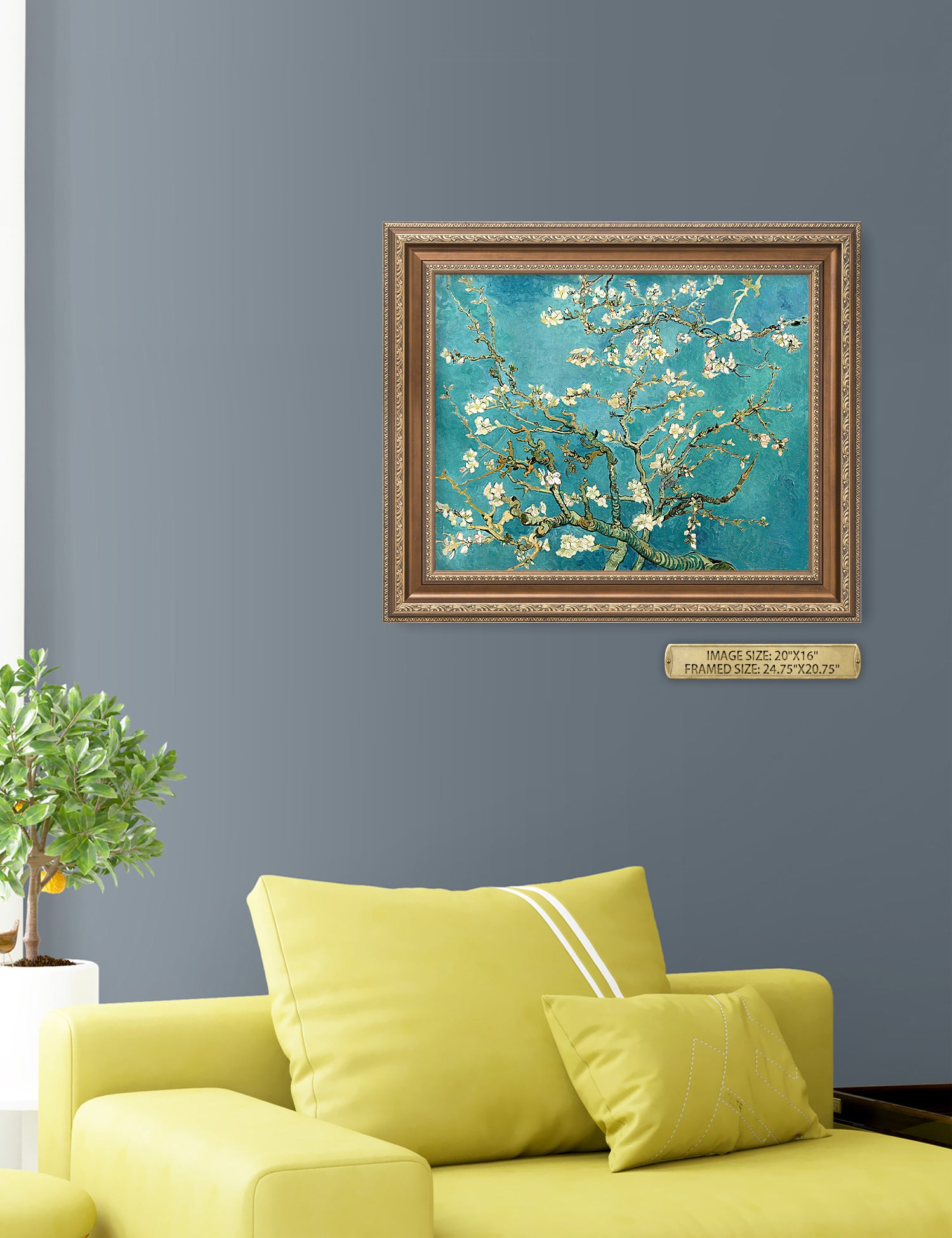 Blossoming Almond Tree by Vincent Van Gogh. - Image 21