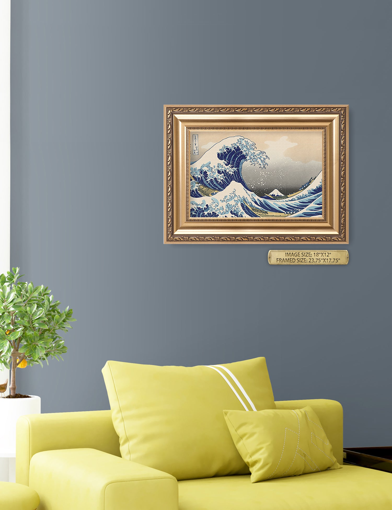 The Great Wave off Kanagawa(Triptych). - Image 29