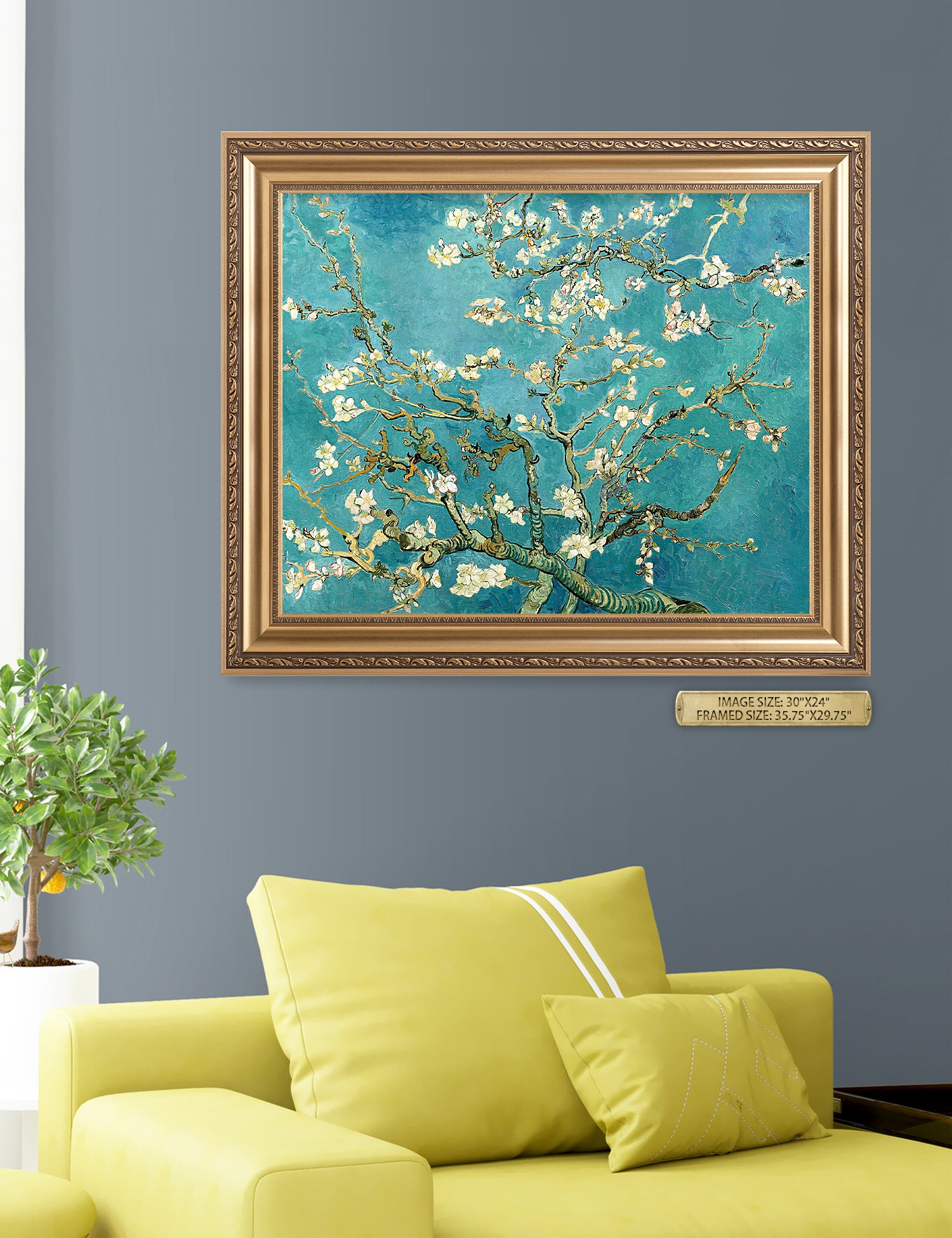 Blossoming Almond Tree by Vincent Van Gogh. - Image 109