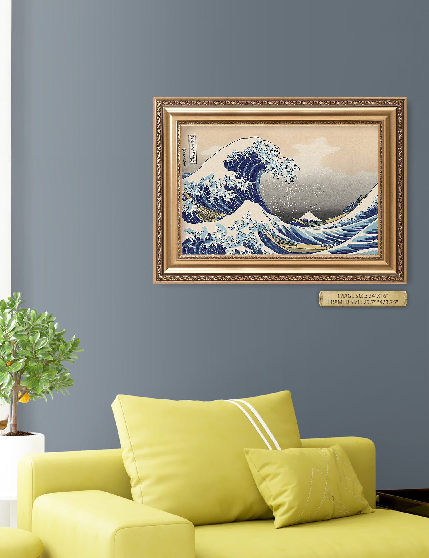 The Great Wave off Kanagawa(Triptych). - Image 71