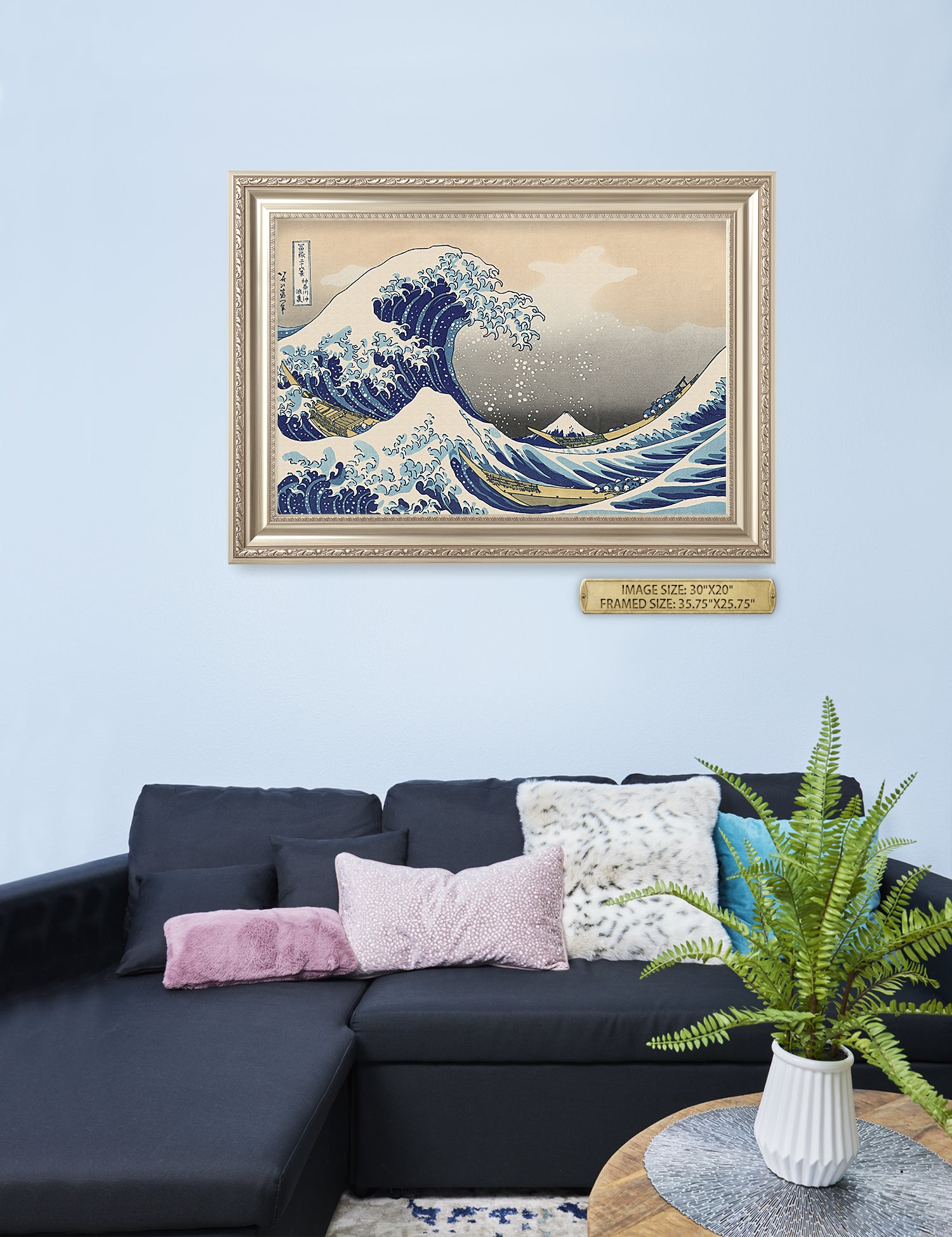 The Great Wave off Kanagawa(Triptych). - Image 116