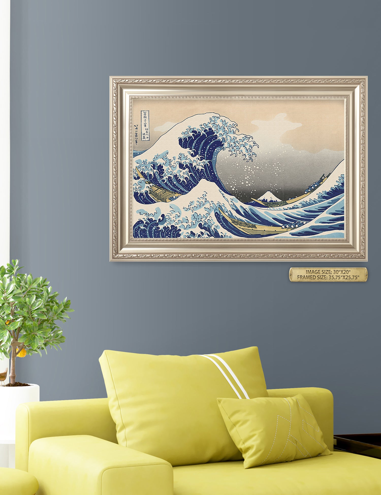 The Great Wave off Kanagawa(Triptych). - Image 117