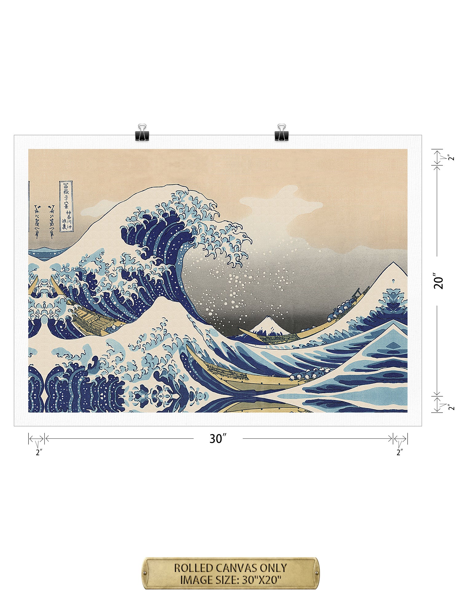 The Great Wave off Kanagawa(Triptych). - Image 90