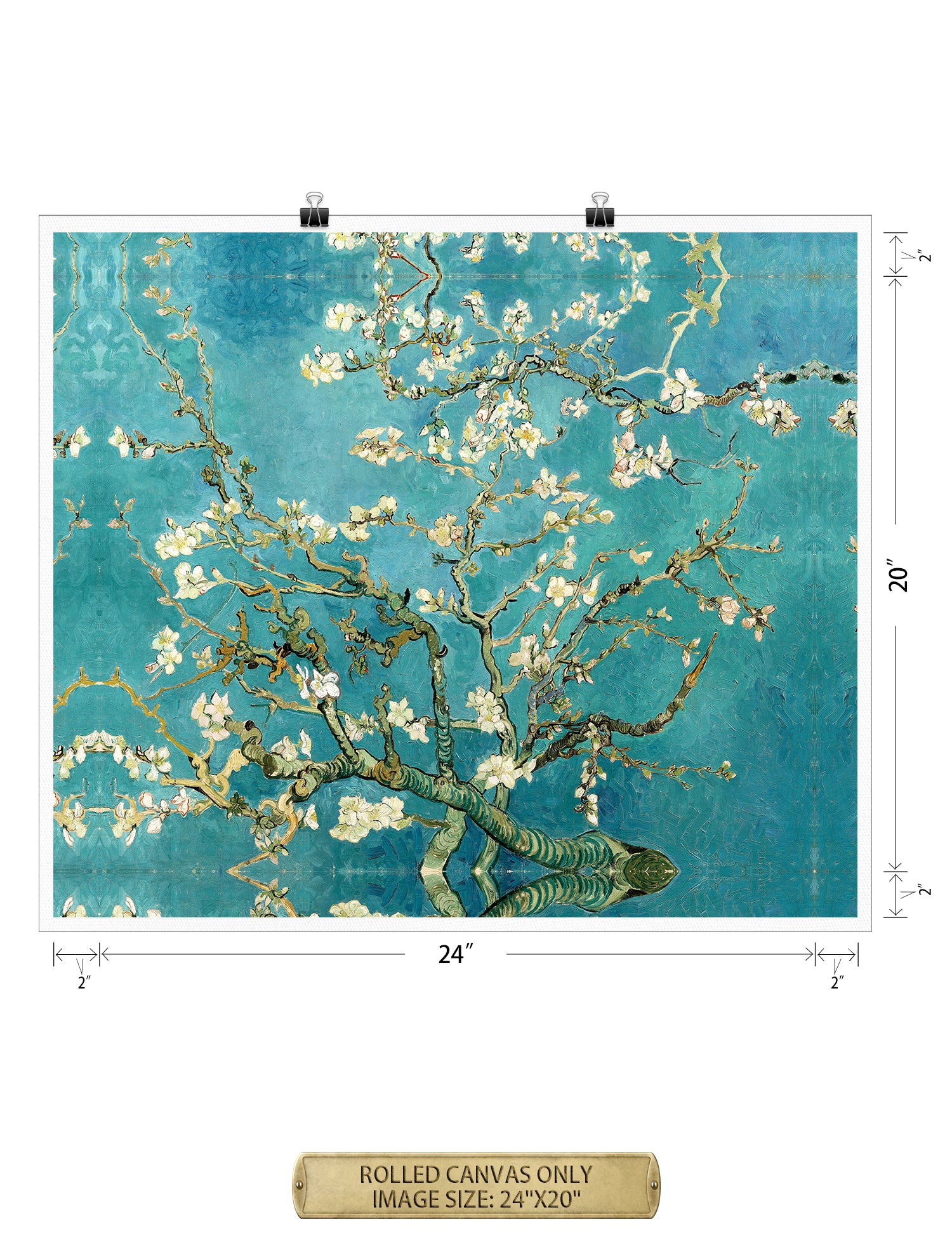 Blossoming Almond Tree by Vincent Van Gogh. - Image 44