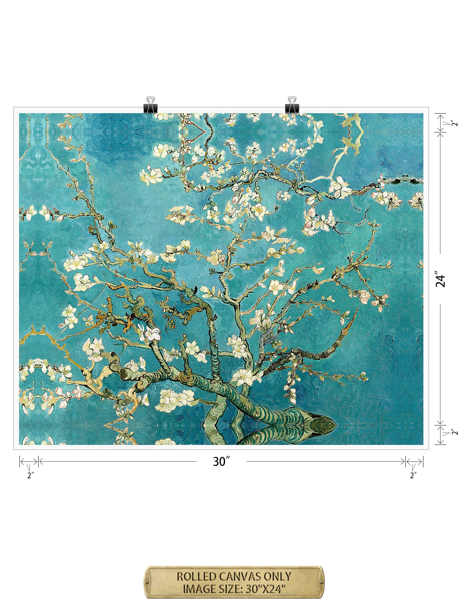Blossoming Almond Tree by Vincent Van Gogh. - Image 86