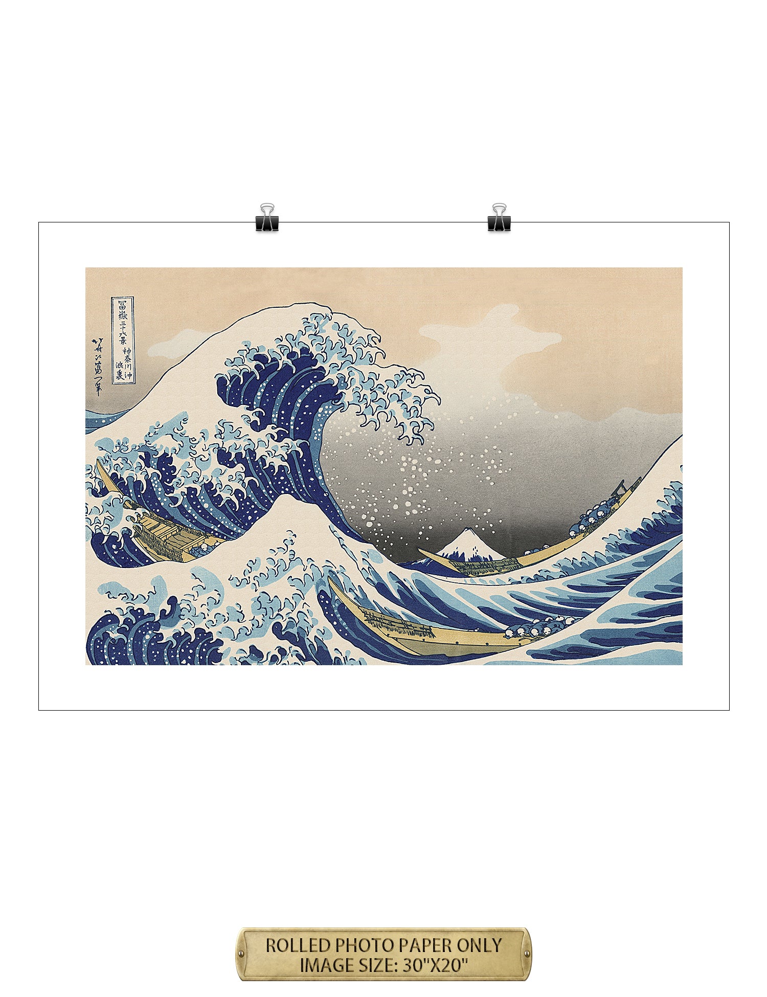 The Great Wave off Kanagawa(Triptych). - Image 91