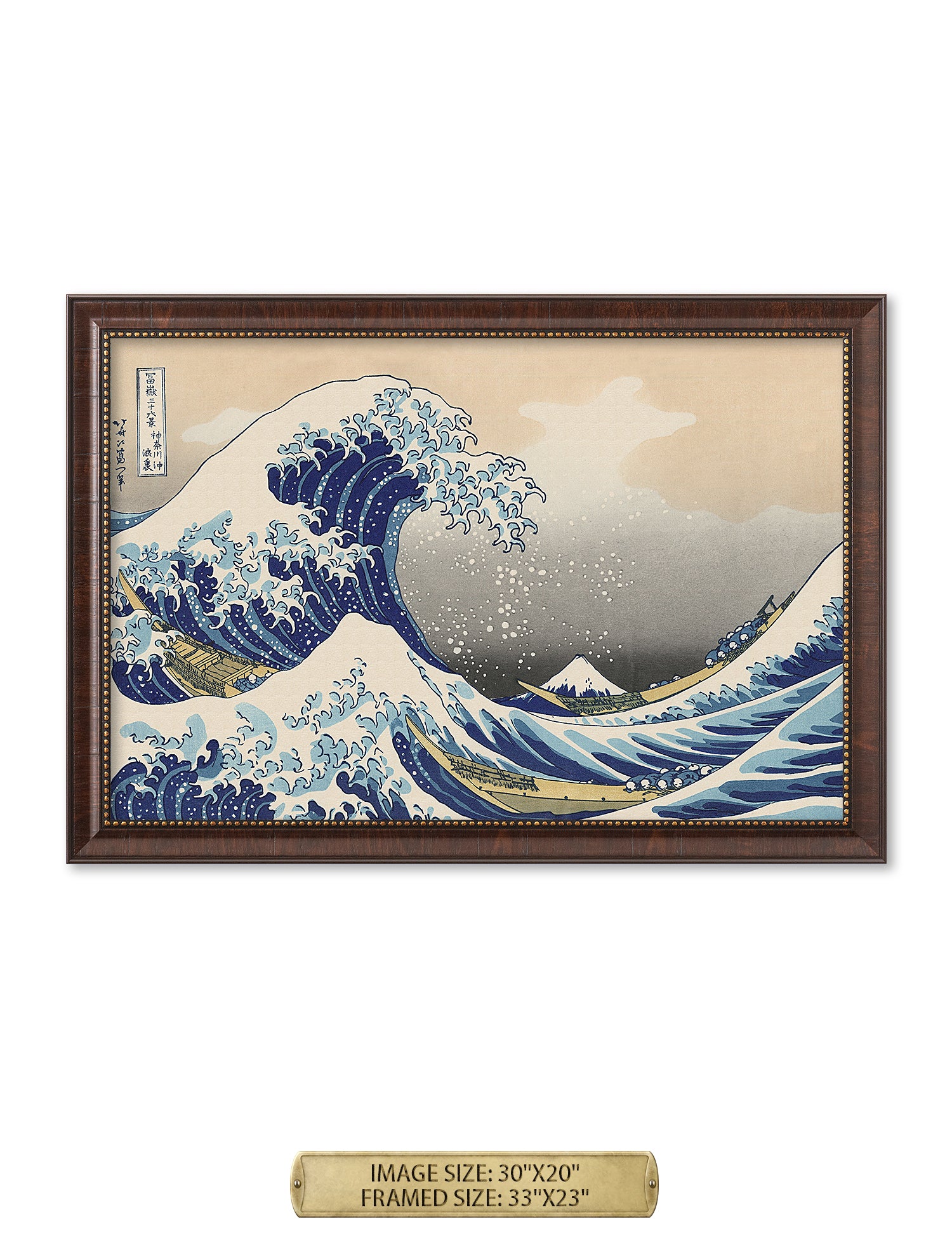 The Great Wave off Kanagawa(Triptych). - Image 95