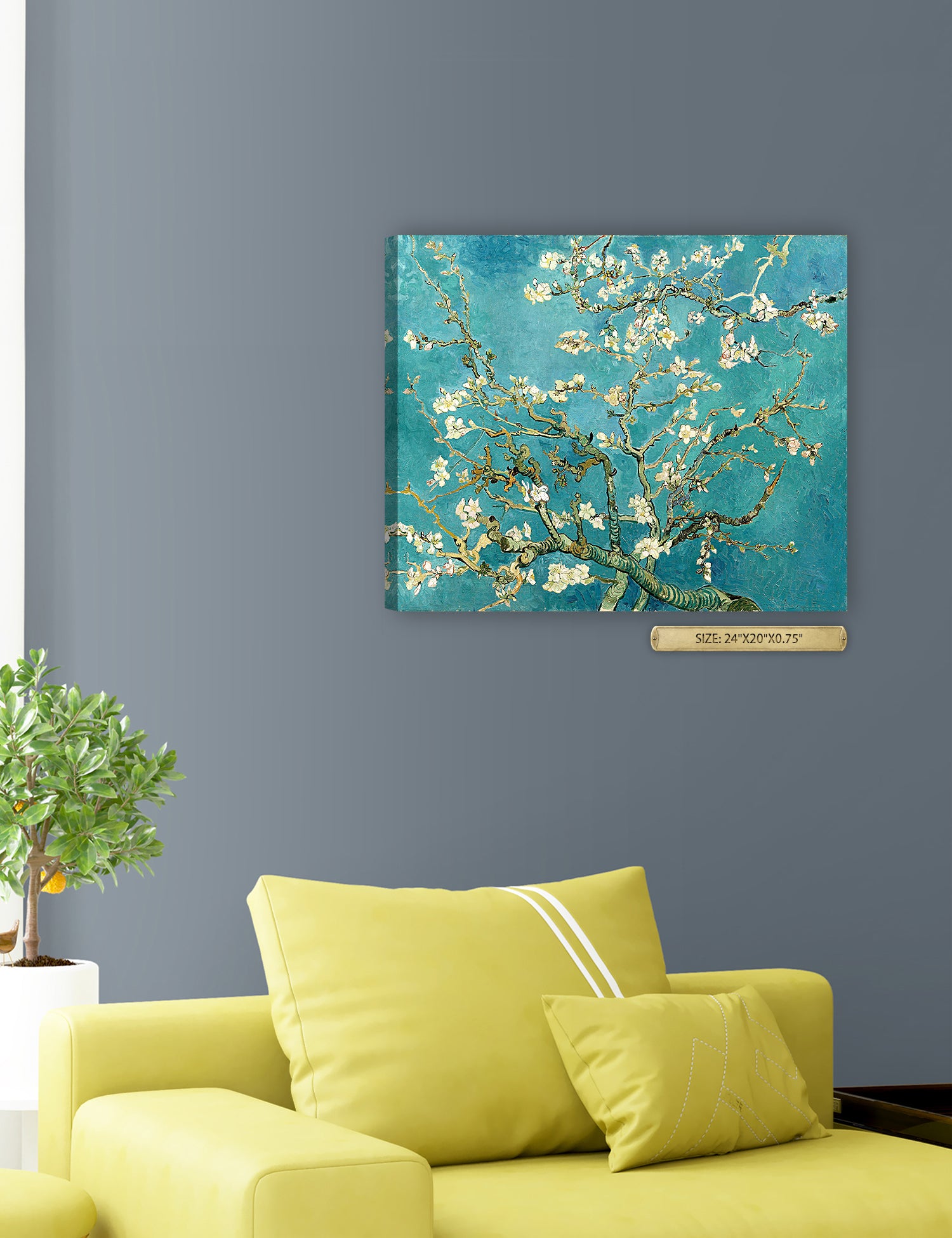 Blossoming Almond Tree by Vincent Van Gogh. - Image 47