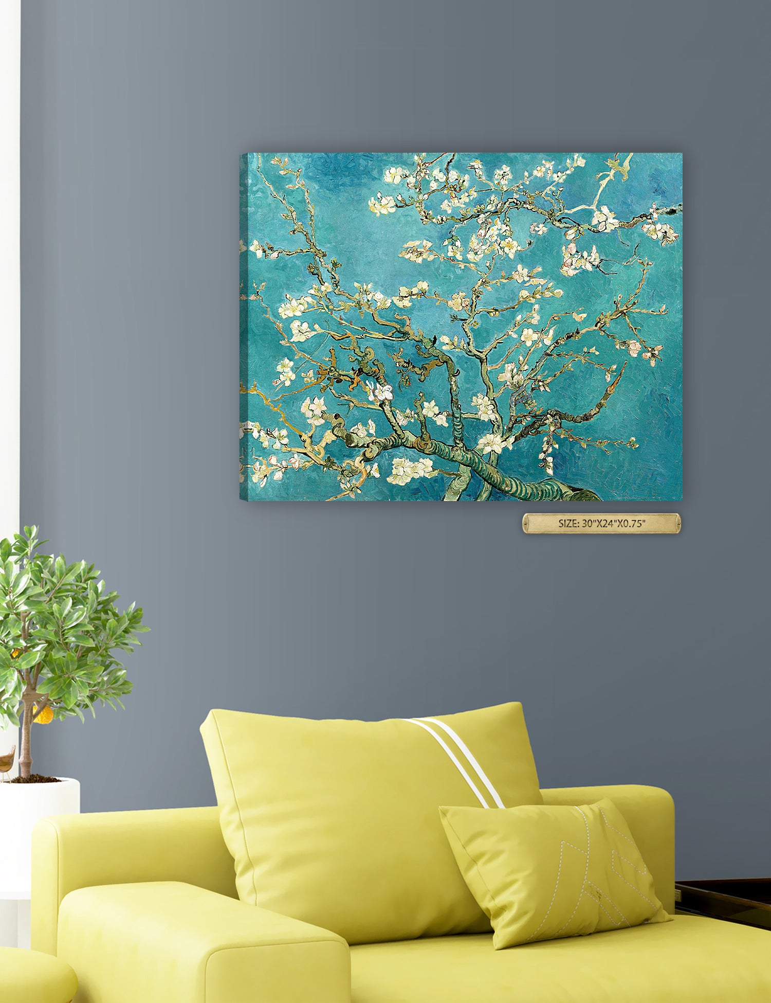 Blossoming Almond Tree by Vincent Van Gogh. - Image 89