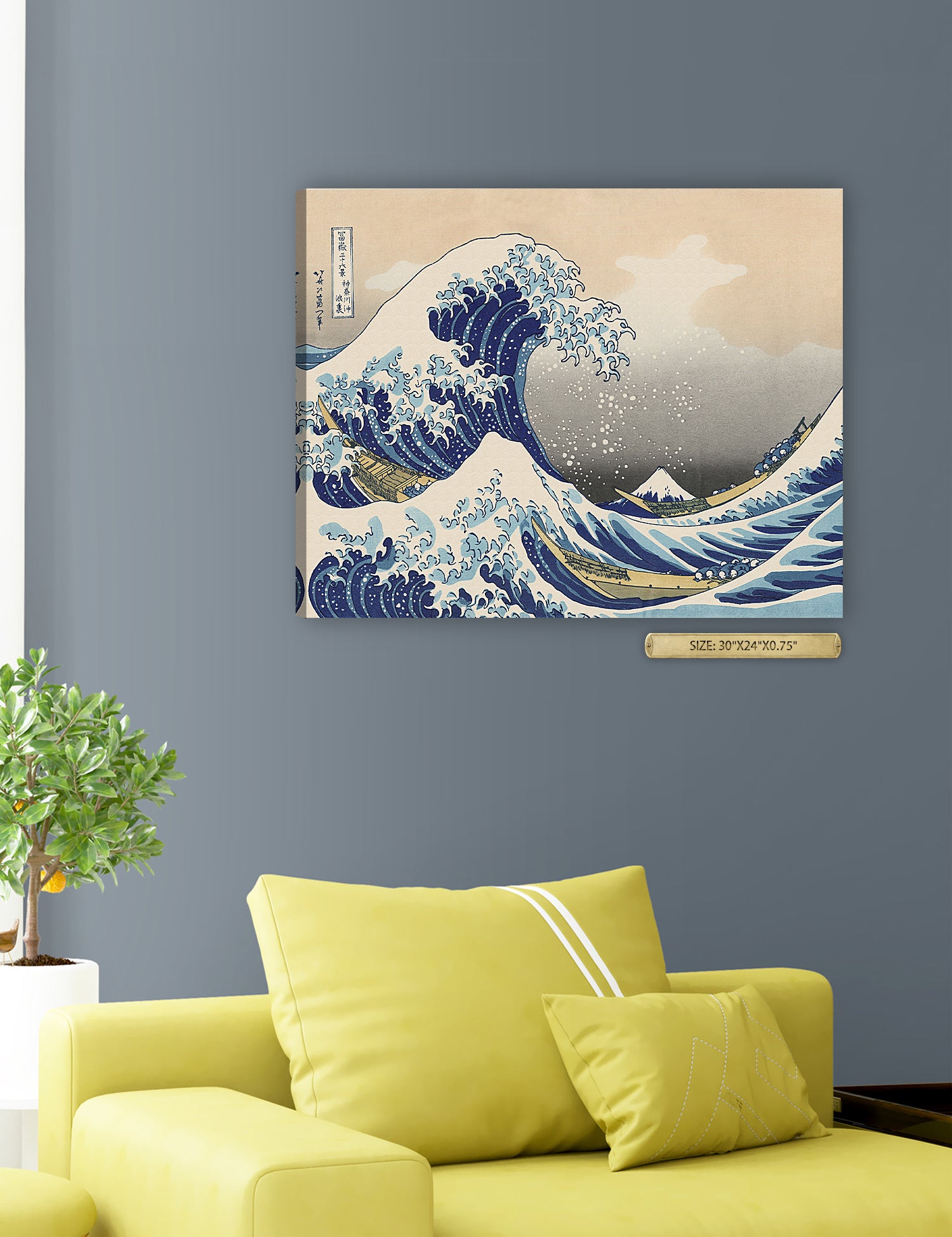 The Great Wave off Kanagawa(Triptych). - Image 135