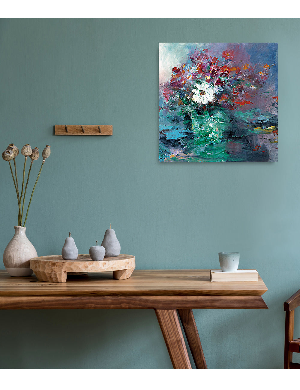 Floral Vase Still Life by David Ma. - Image 2