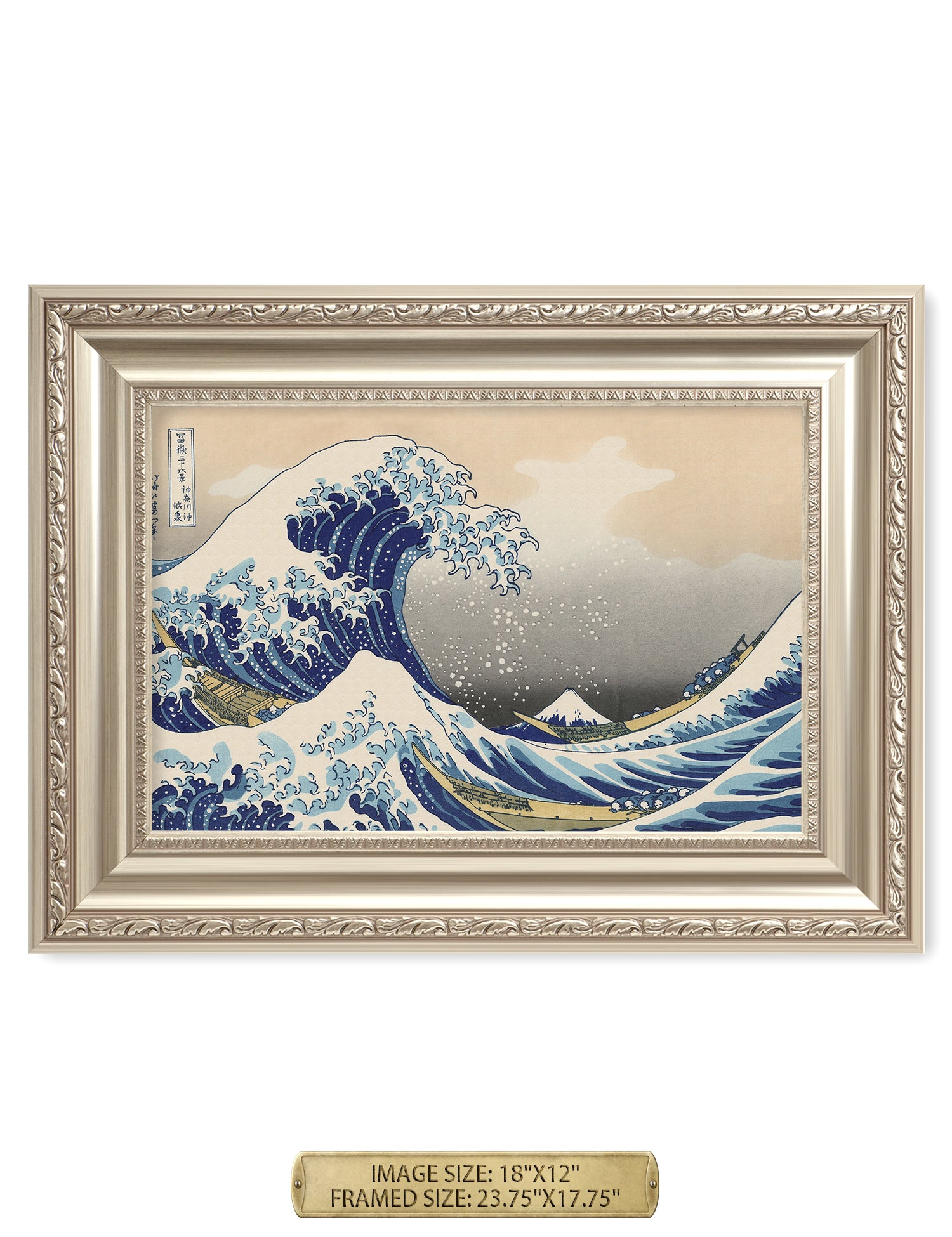 The Great Wave off Kanagawa(Triptych). - Image 31