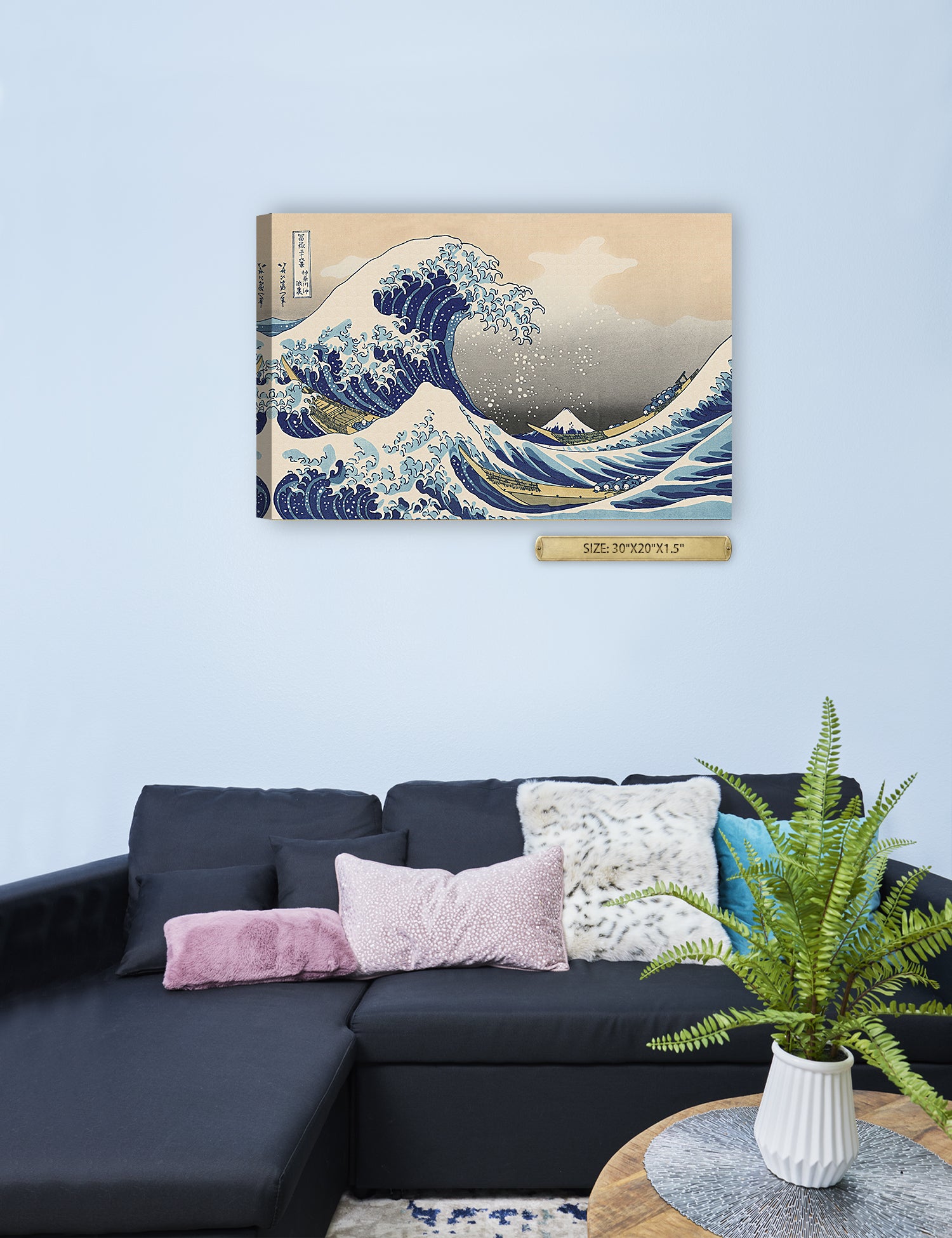 The Great Wave off Kanagawa(Triptych). - Image 87