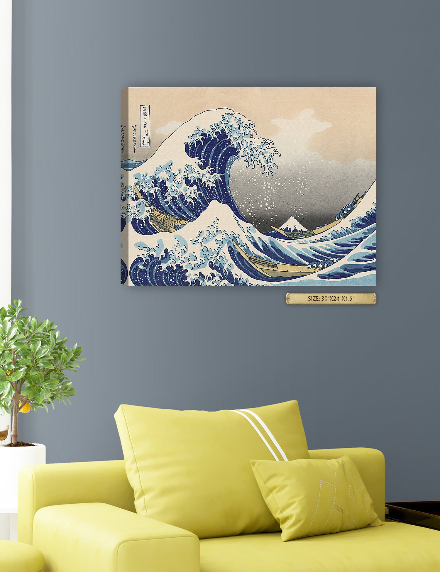 The Great Wave off Kanagawa(Triptych). - Image 130