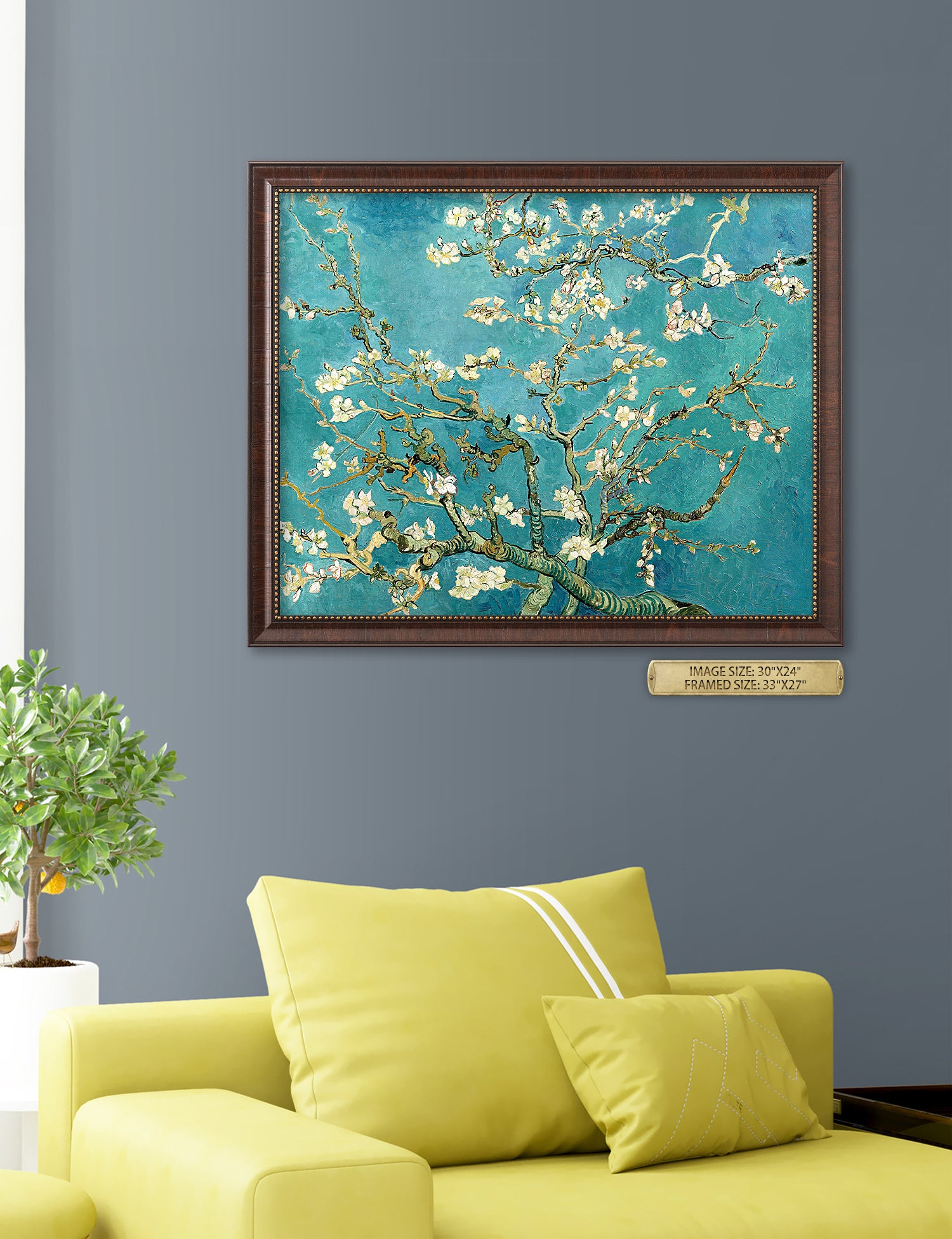 Blossoming Almond Tree by Vincent Van Gogh. - Image 93