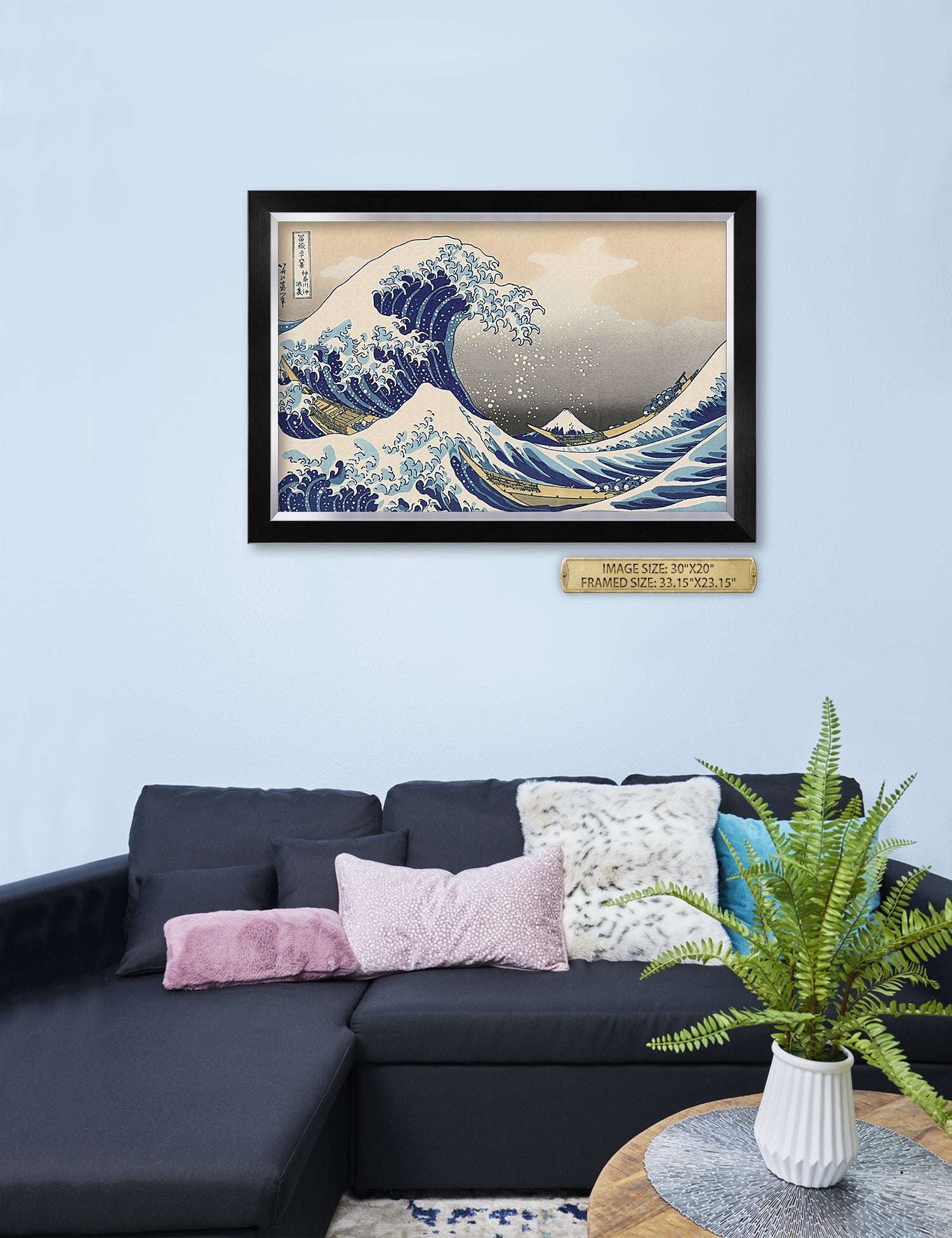 The Great Wave off Kanagawa(Triptych). - Image 100