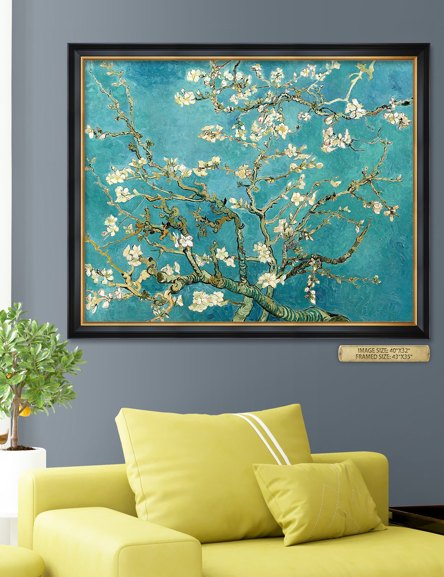 Blossoming Almond Tree by Vincent Van Gogh. - Image 129